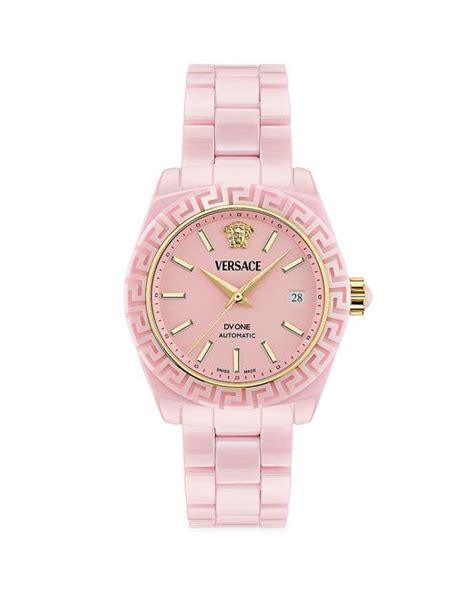 versace dv one ceramic pink|Versace dv one ceramic watch.